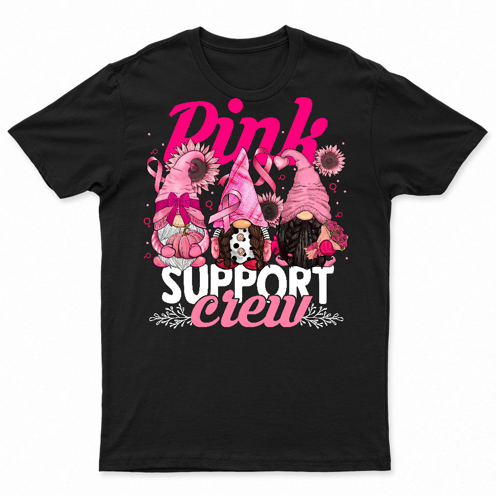 Funny Gnomies Support Squad Breast Cancer Awareness